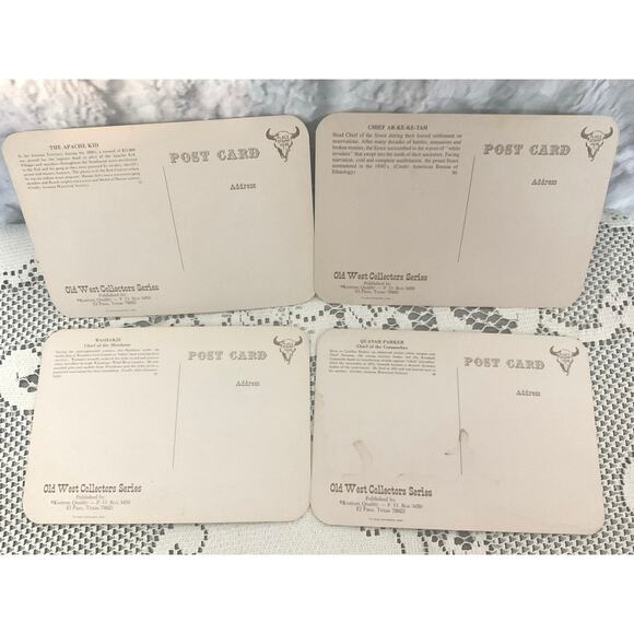 3 Vtg Old West Collectors Post Cards Stagecoach, Billy The Kid, Prospector - Picture 8 of 8